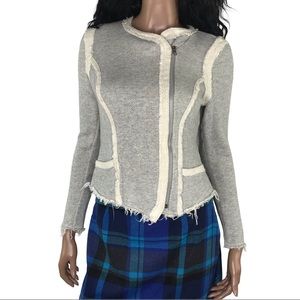 Lucky Lotus Raw Edge Moto Jacket